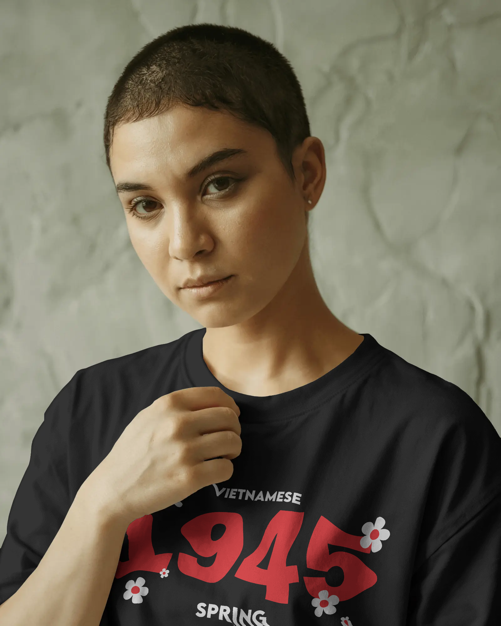 1945 Spring Vietnamese  Oversized T-Shirt