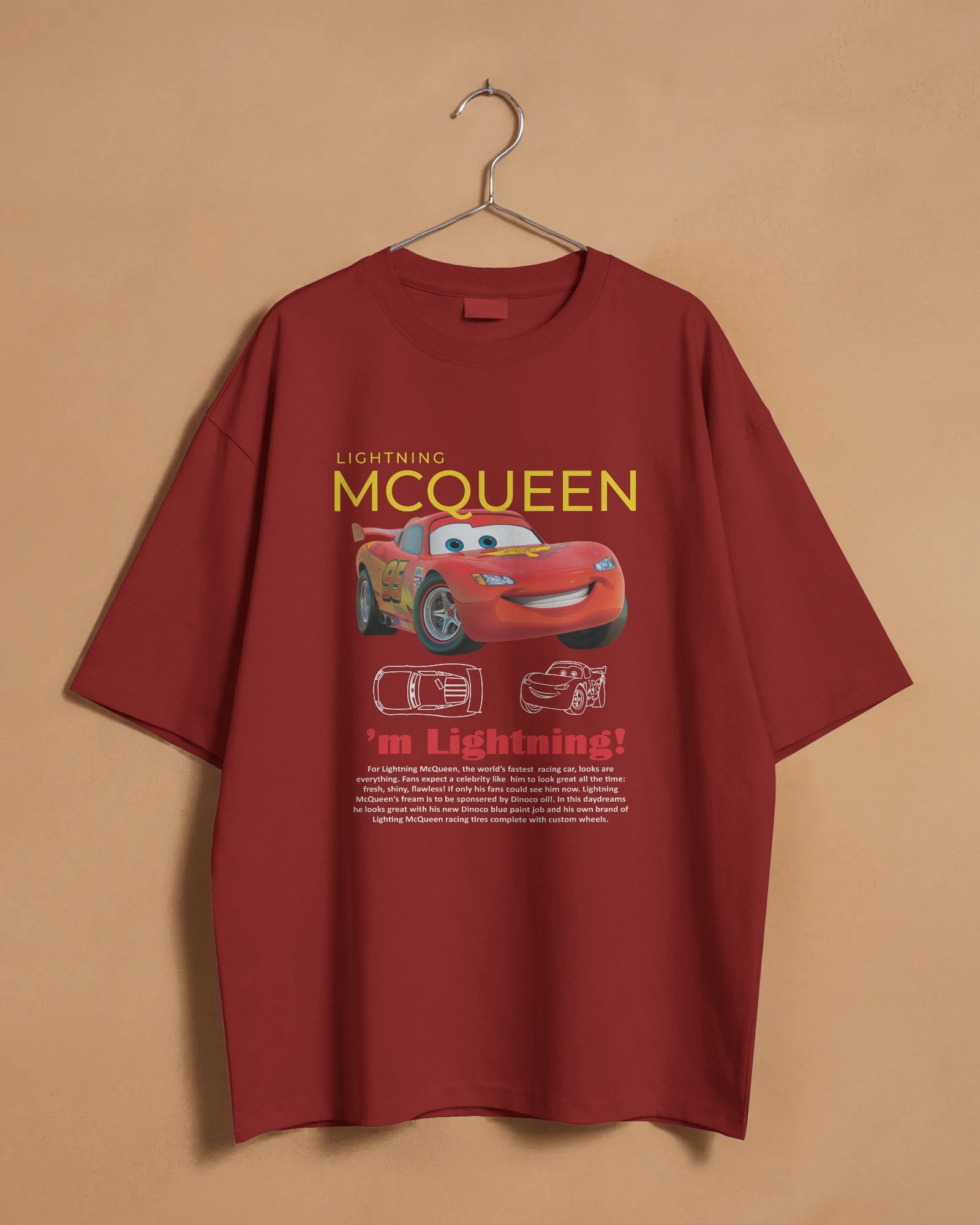 Lightning McQueen Oversized T-Shirt