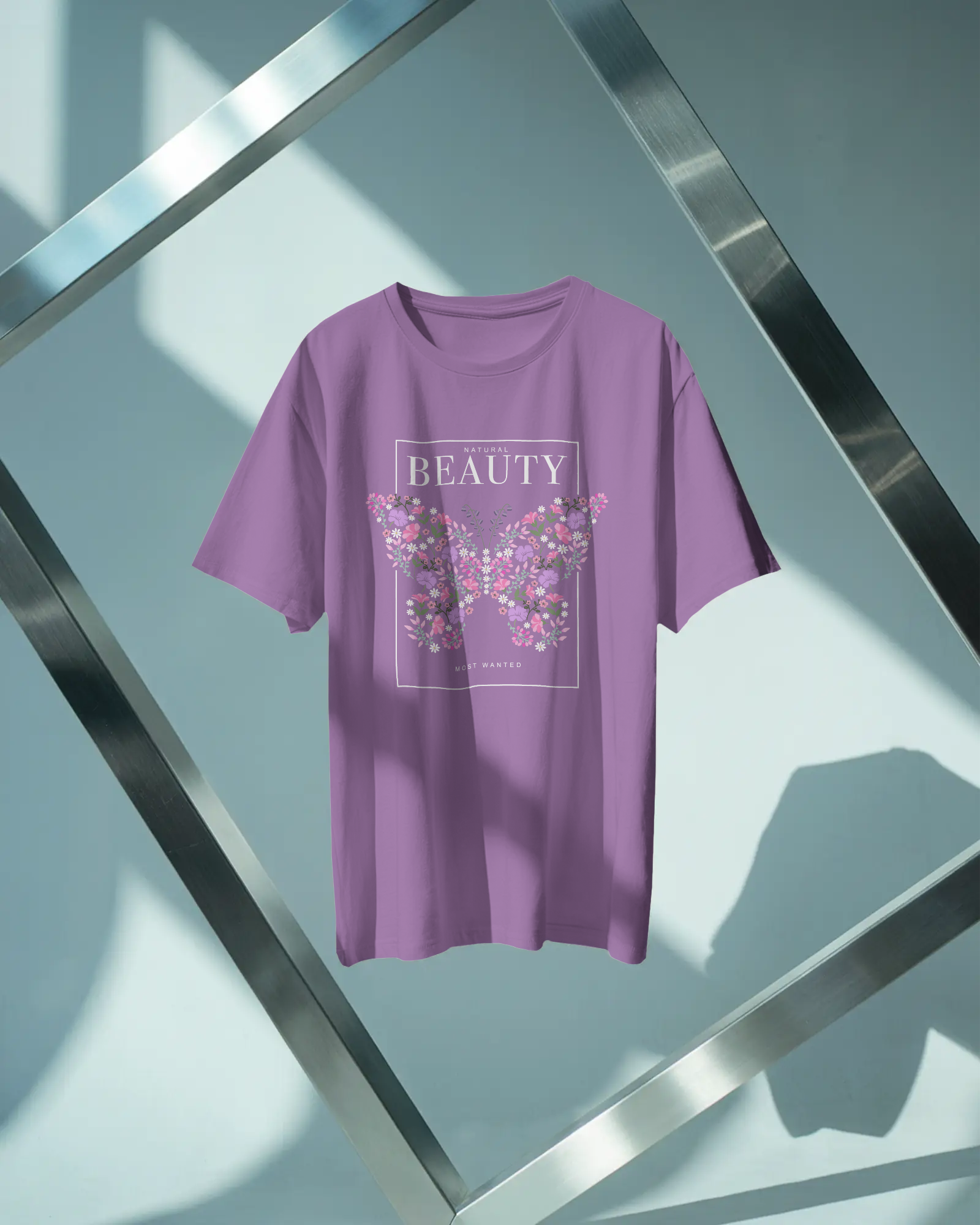 Purple Butterfly Oversized T-shirt