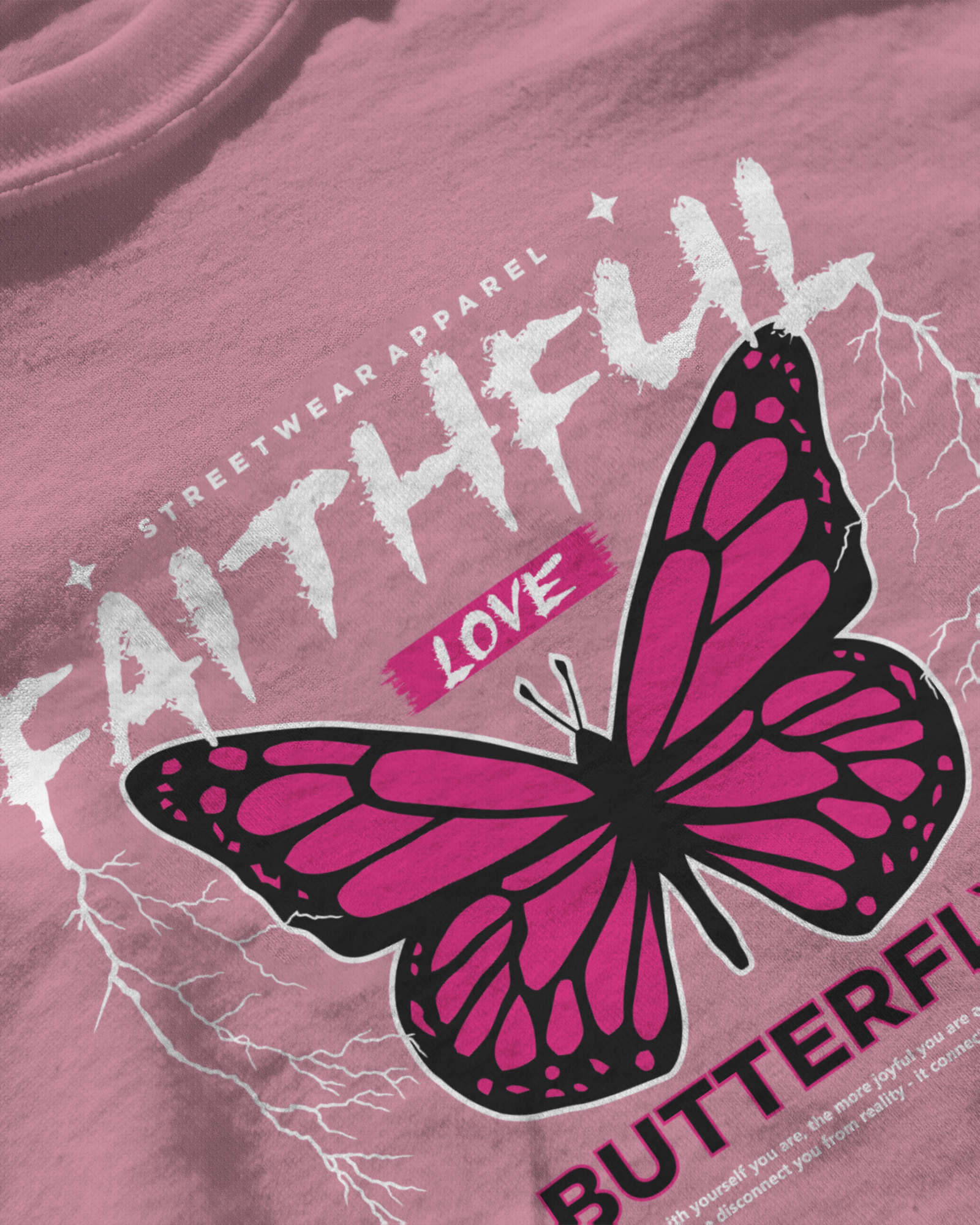 Faithful Butterfly Oversized T-Shirt