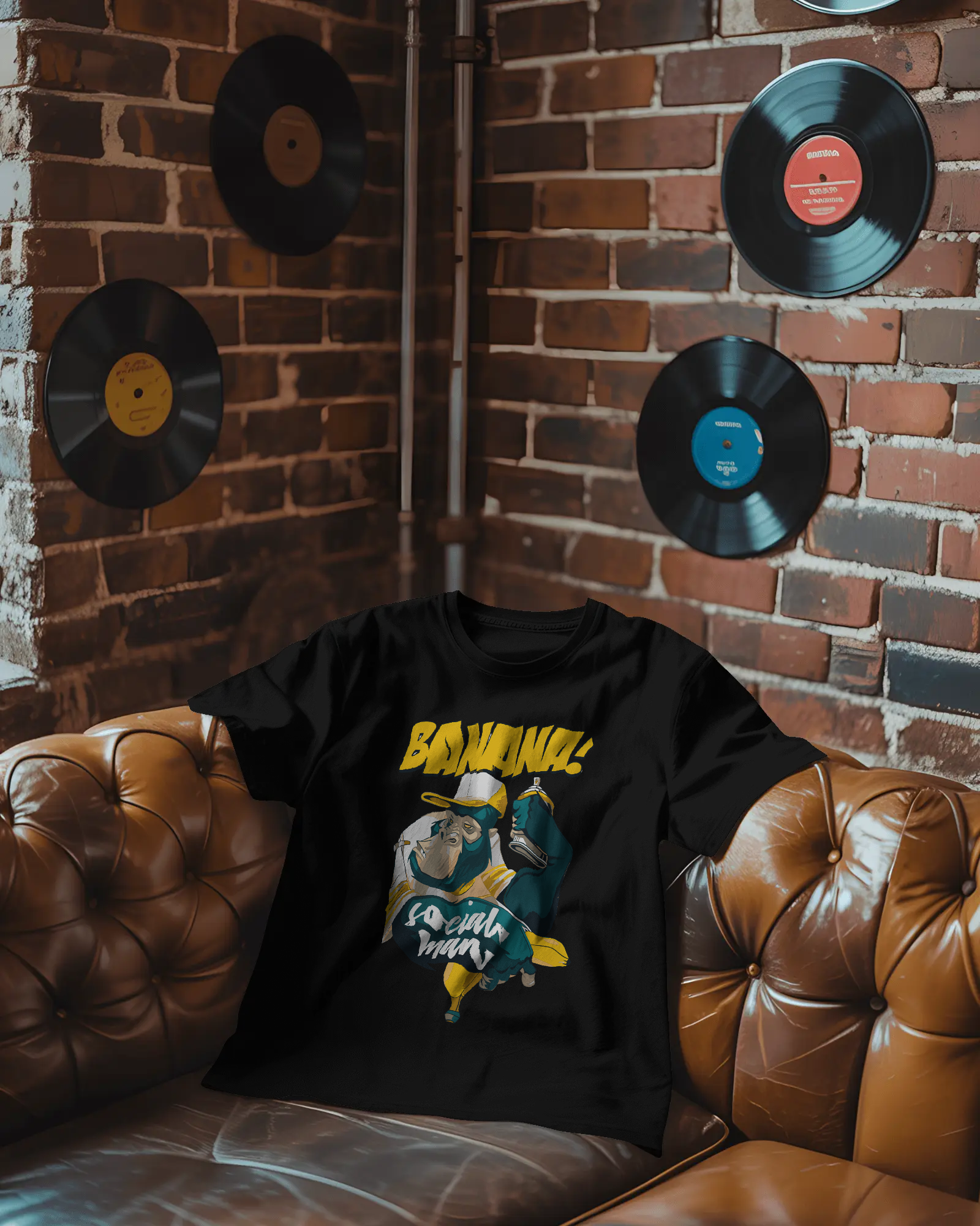 BANANA! Social Man  Oversized T-Shirt