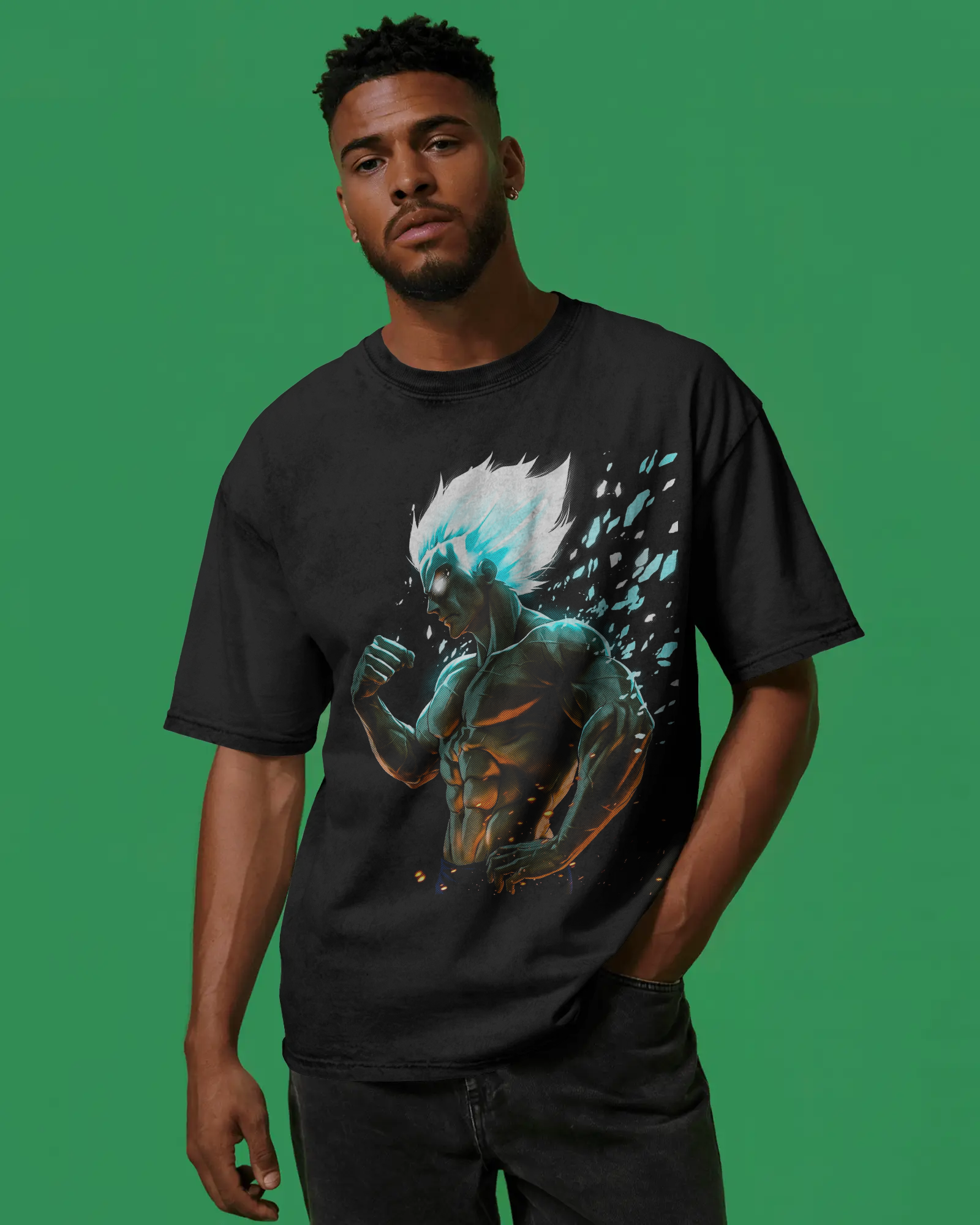 Anime Warrior Oversized T-Shirt