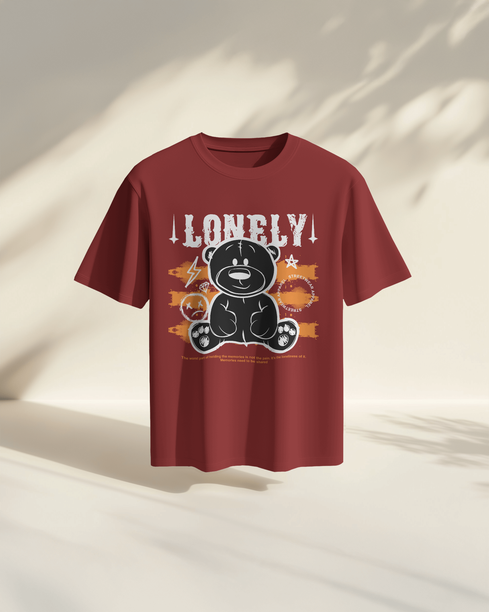 Lonely Bear Graphic T-Shirt