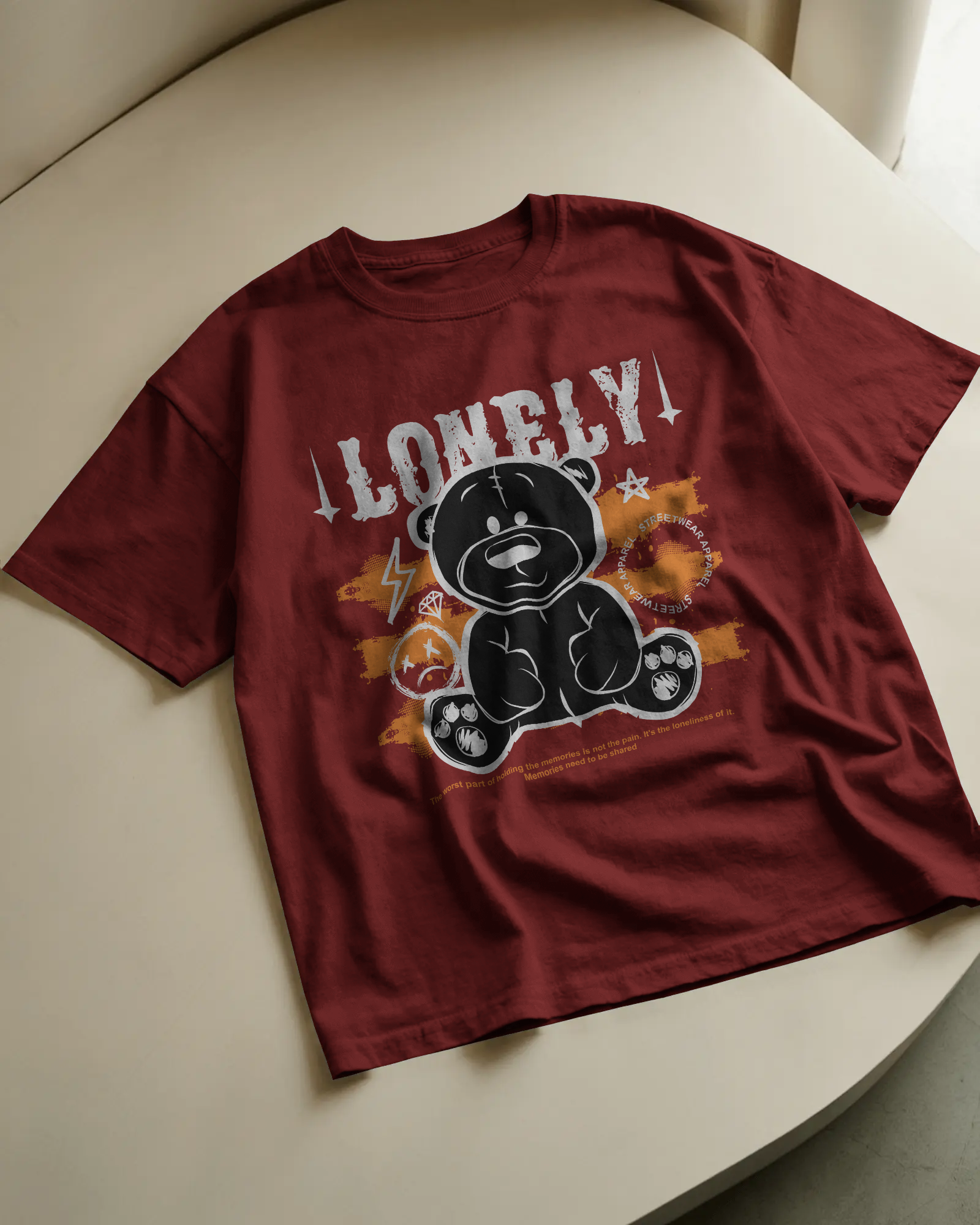 Lonely Bear Graphic T-Shirt