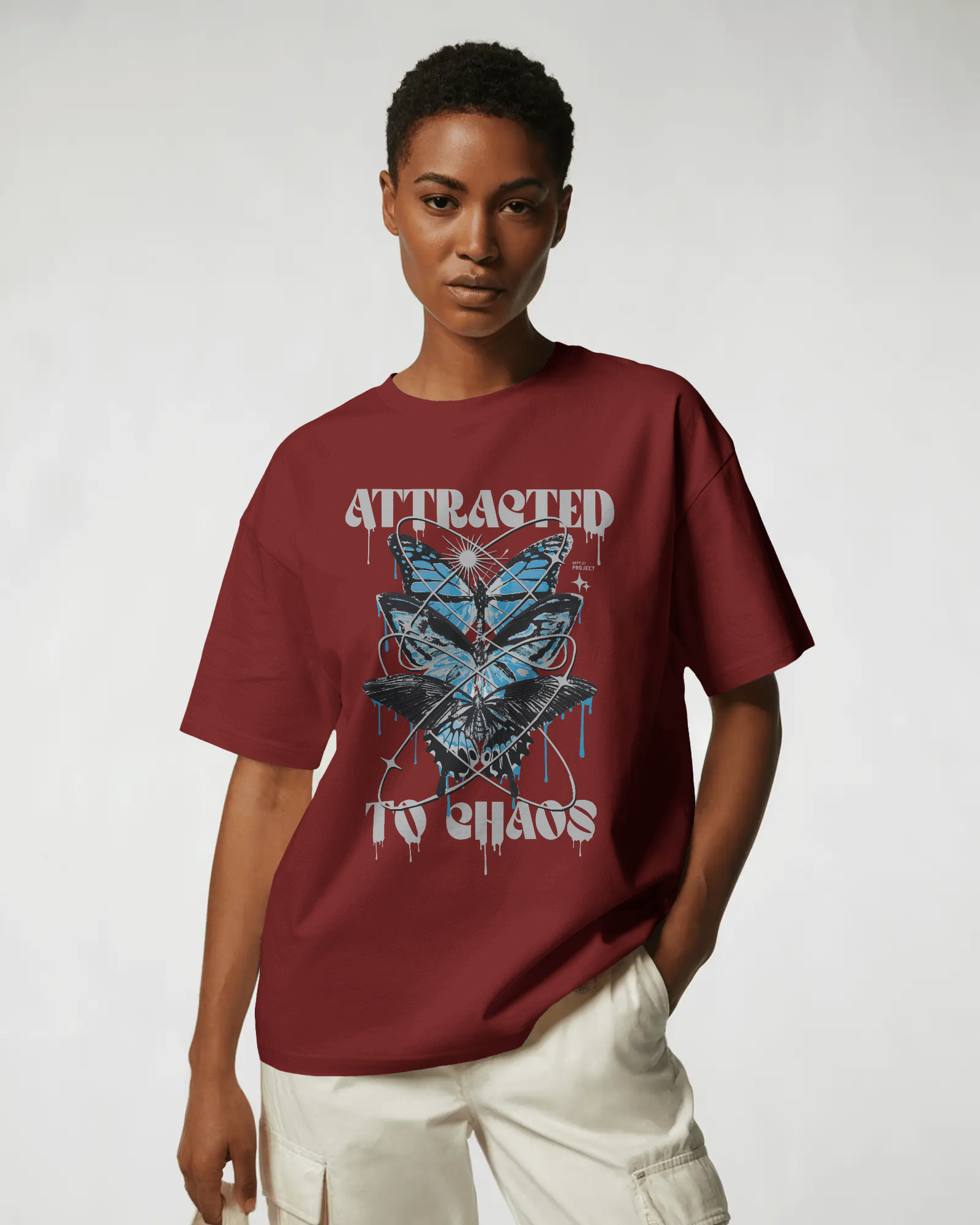 Attracted to Chaos Oversized T-Shirt