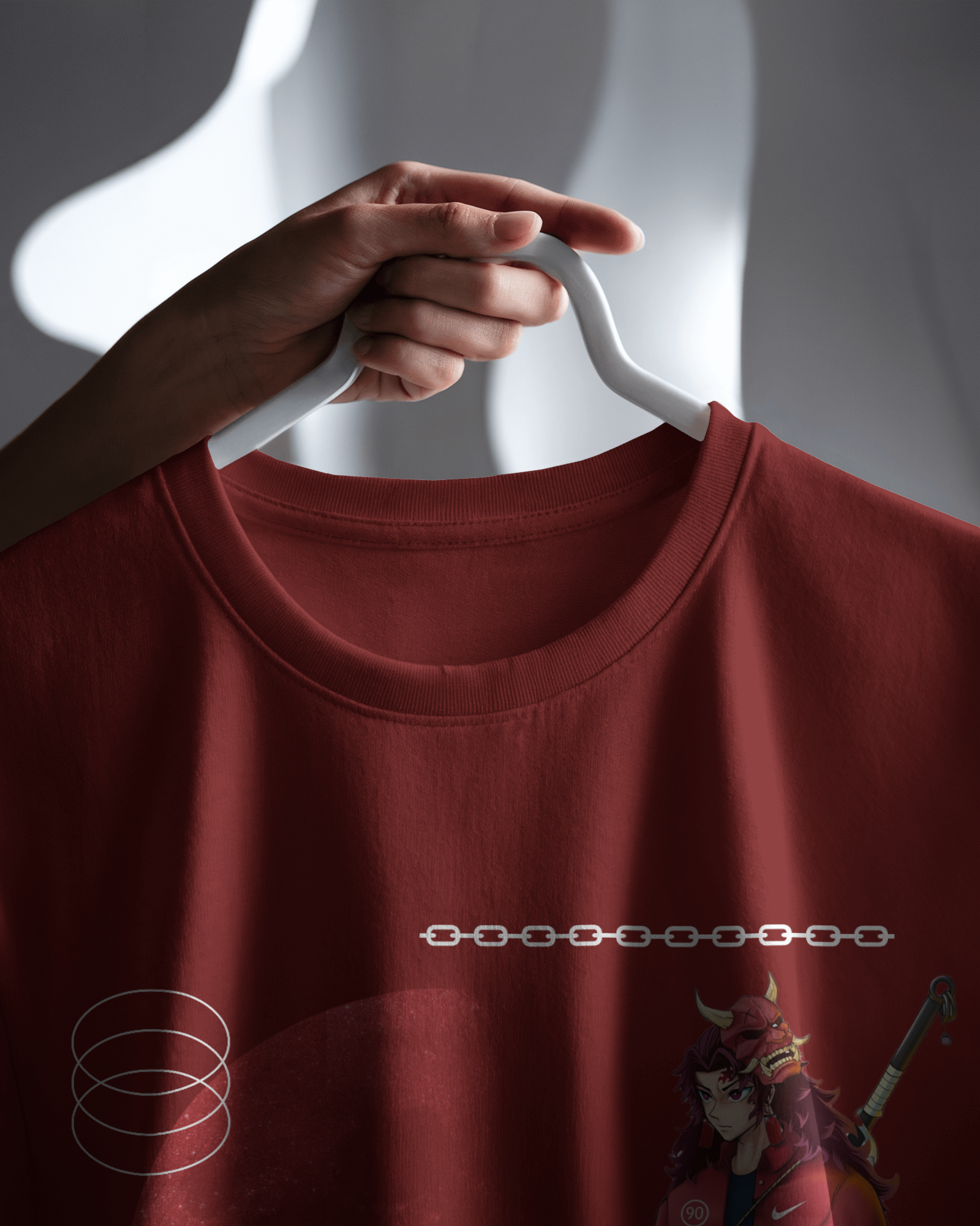 Modern Portrayal Of Kokushibo Graphic Oversized T-Shirt