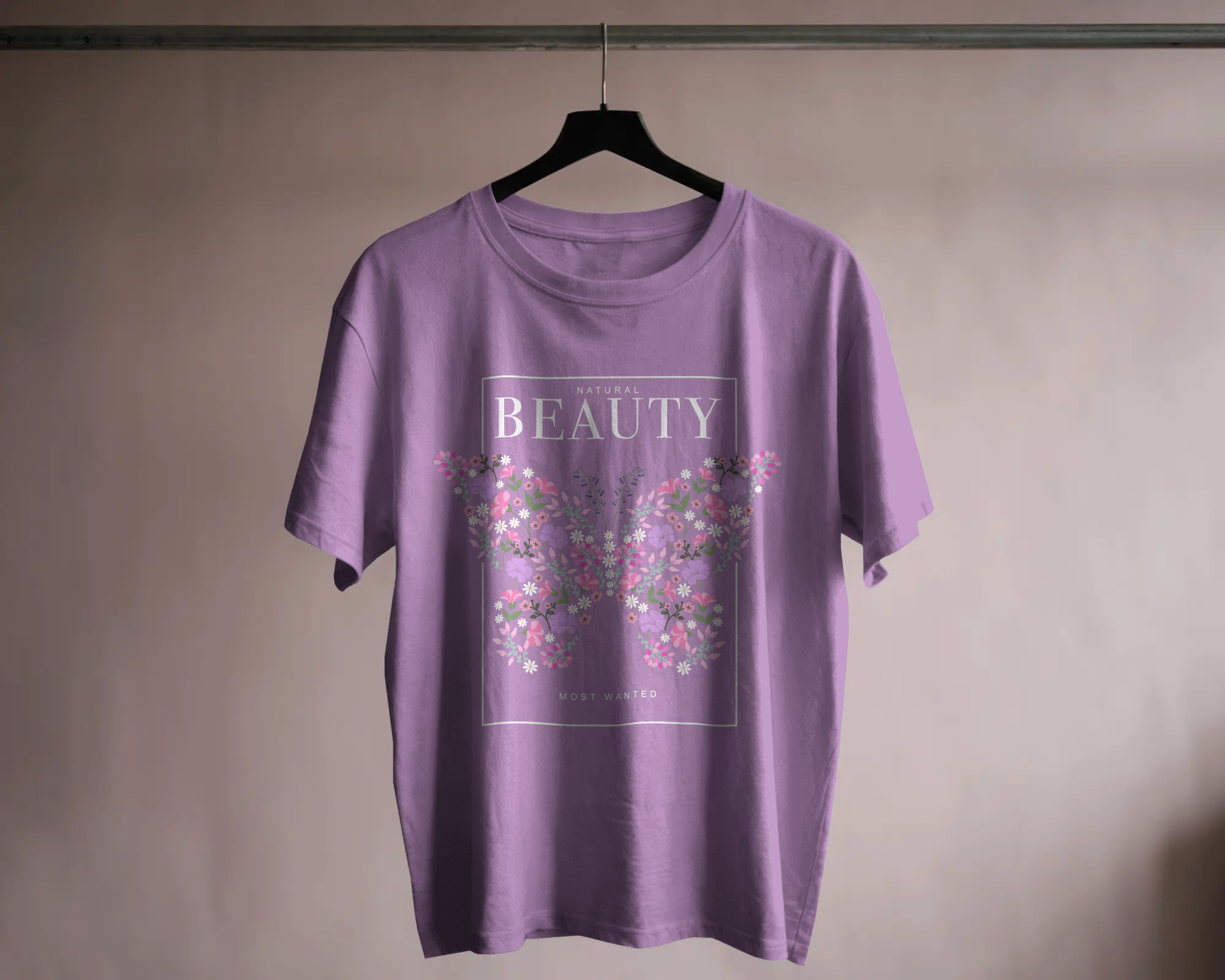 Purple Butterfly Oversized T-shirt