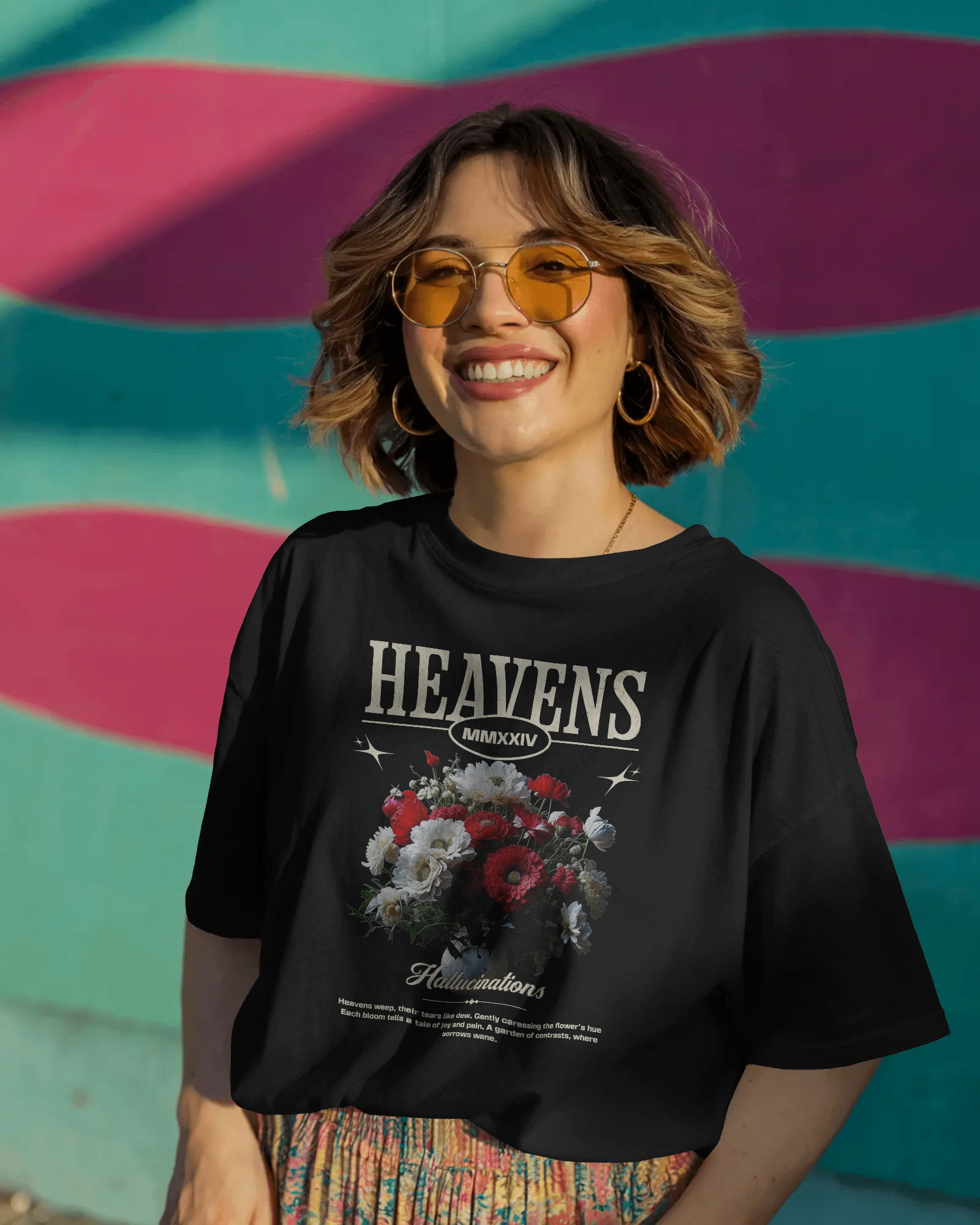 Floral Oversized T-Shirt