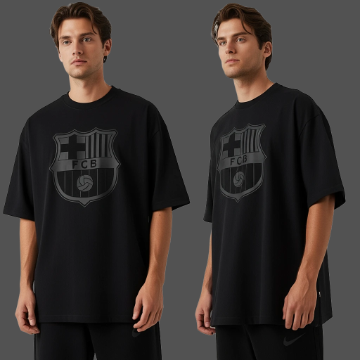 FCB Black Oversized T-Shirt