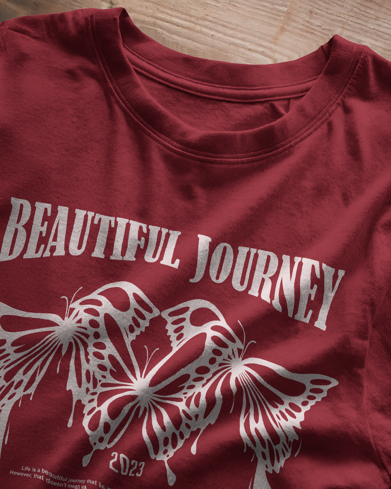 Beautiful Journey Graphic Oversized T-Shirt