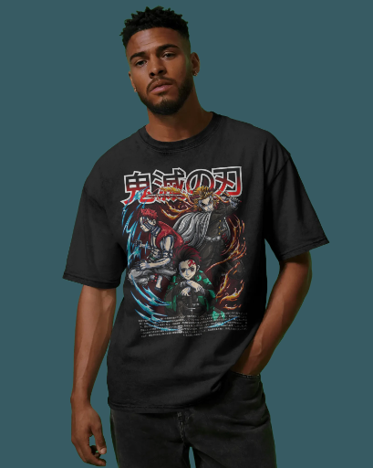 Demon Slayer Anime Oversized T-Shirt