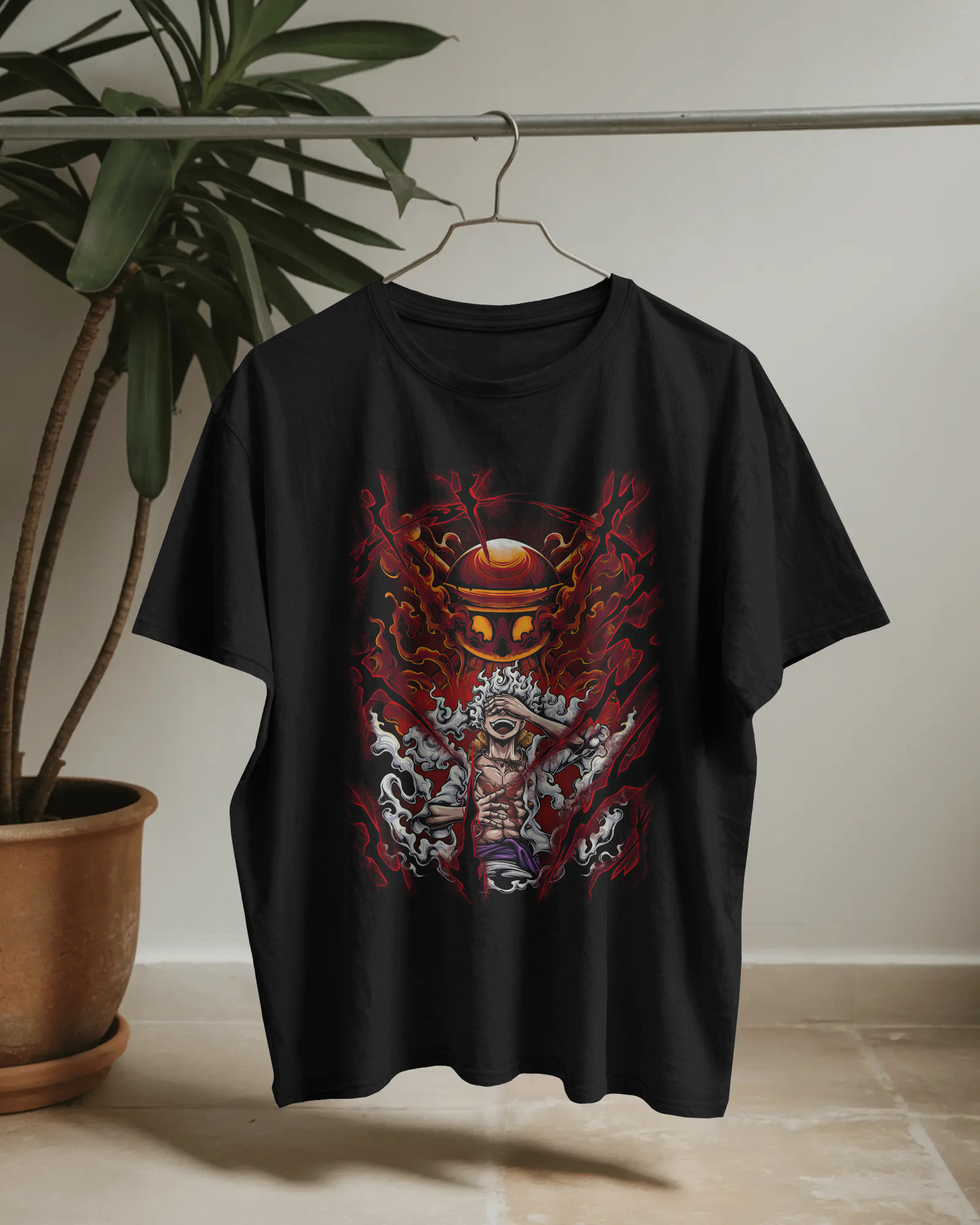 Anime Black Oversized T-shirt