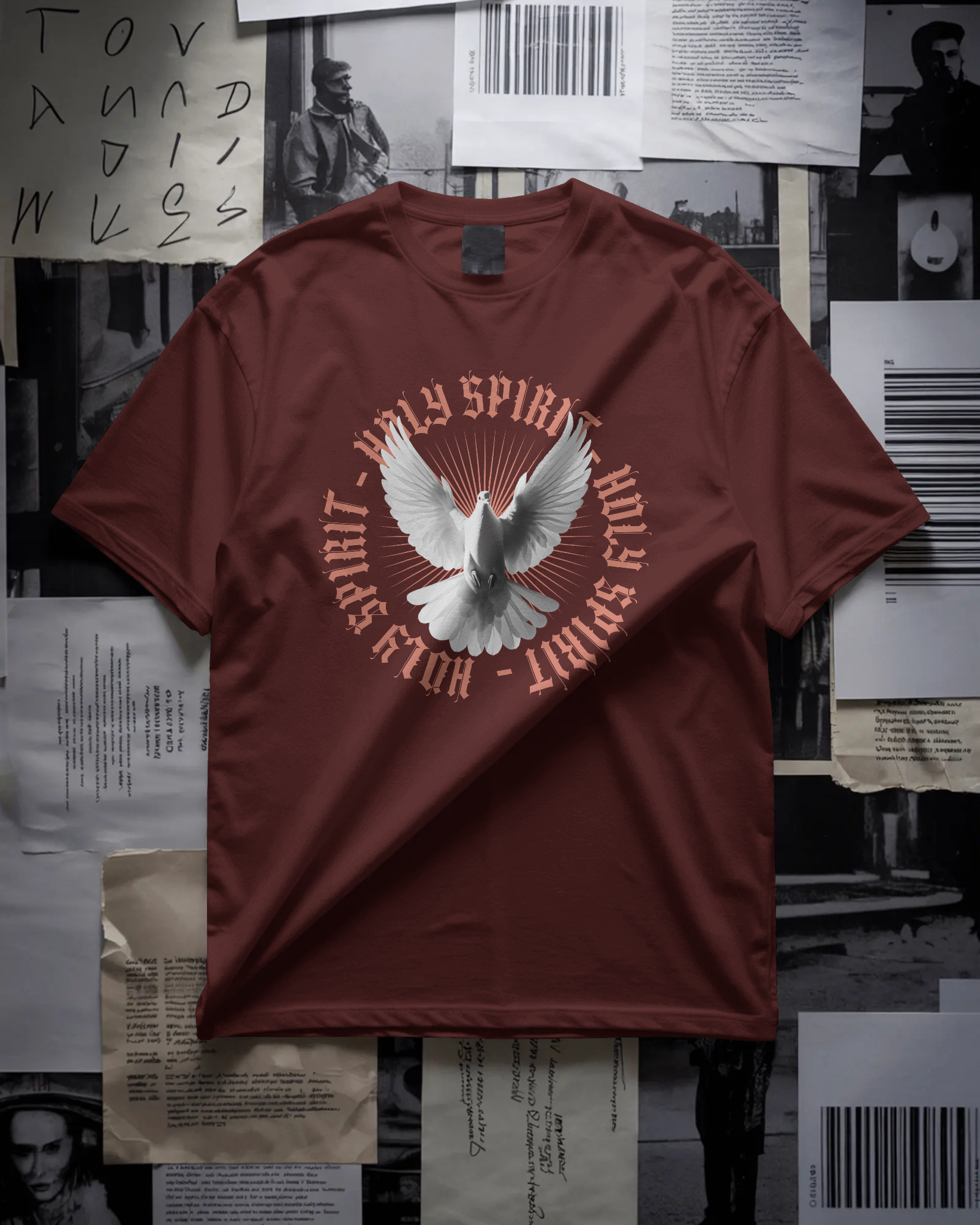 Holy Spirit Dove Graphic Oversized T-Shirt