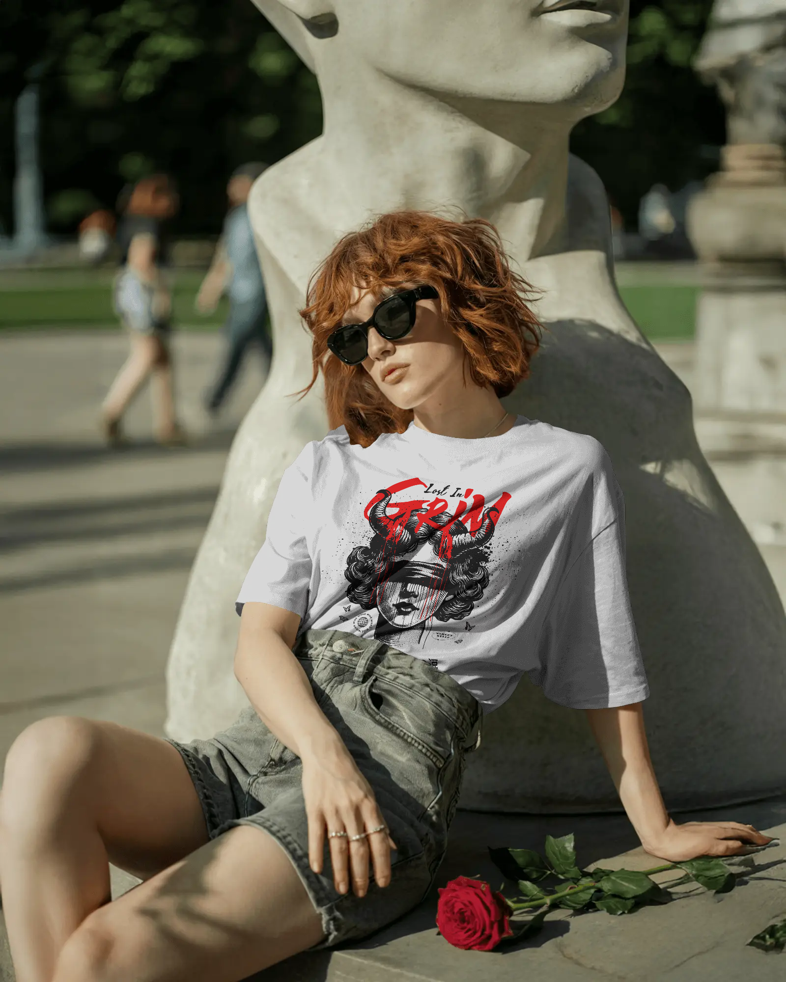 Lost In Grin OverSized T-Shirt