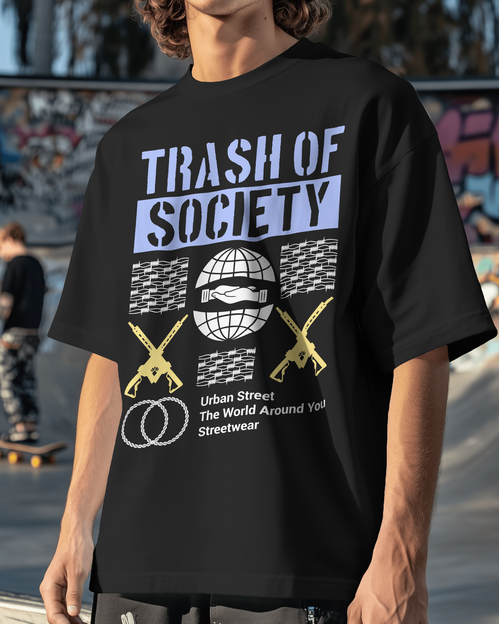 "Trash of Society" Over Sized T-Shirt