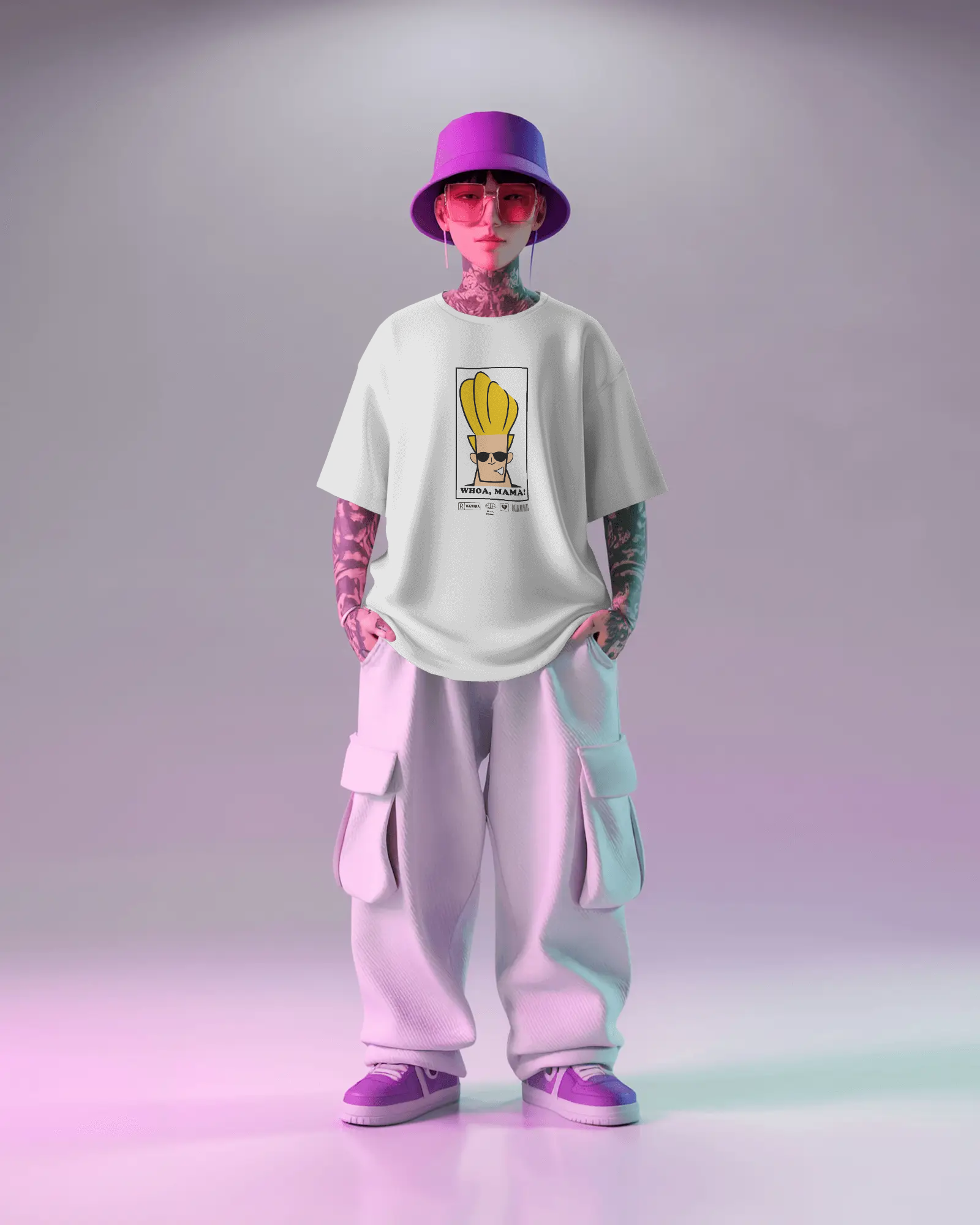 Johnny Bravo Oversized T-shirt