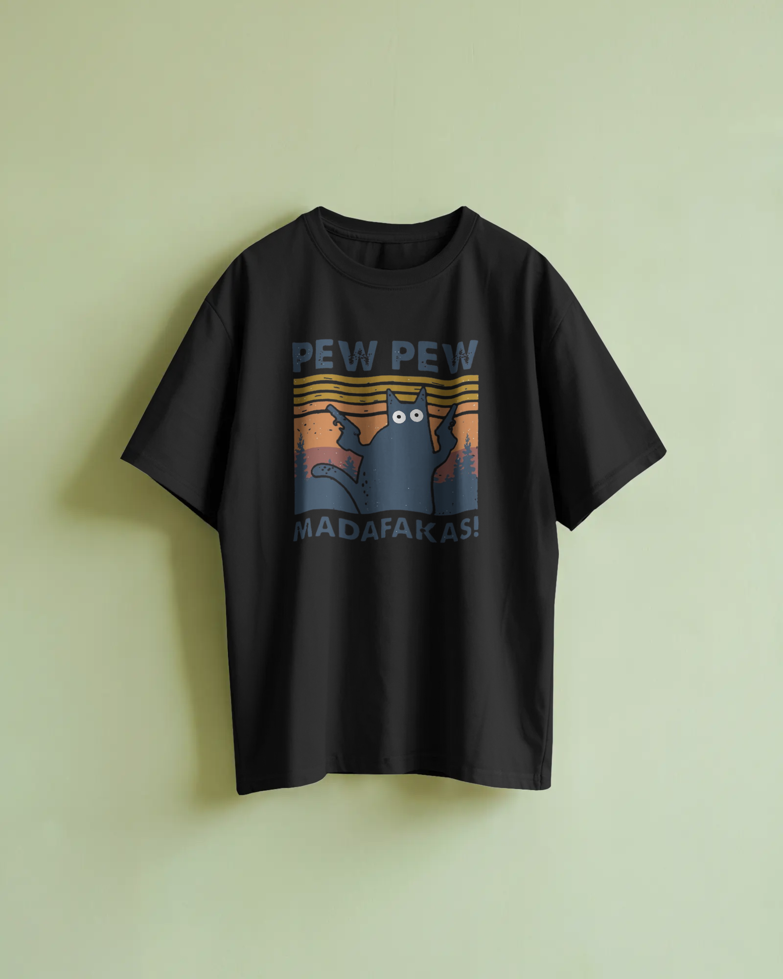 Funny Cat Oversized T-Shirt