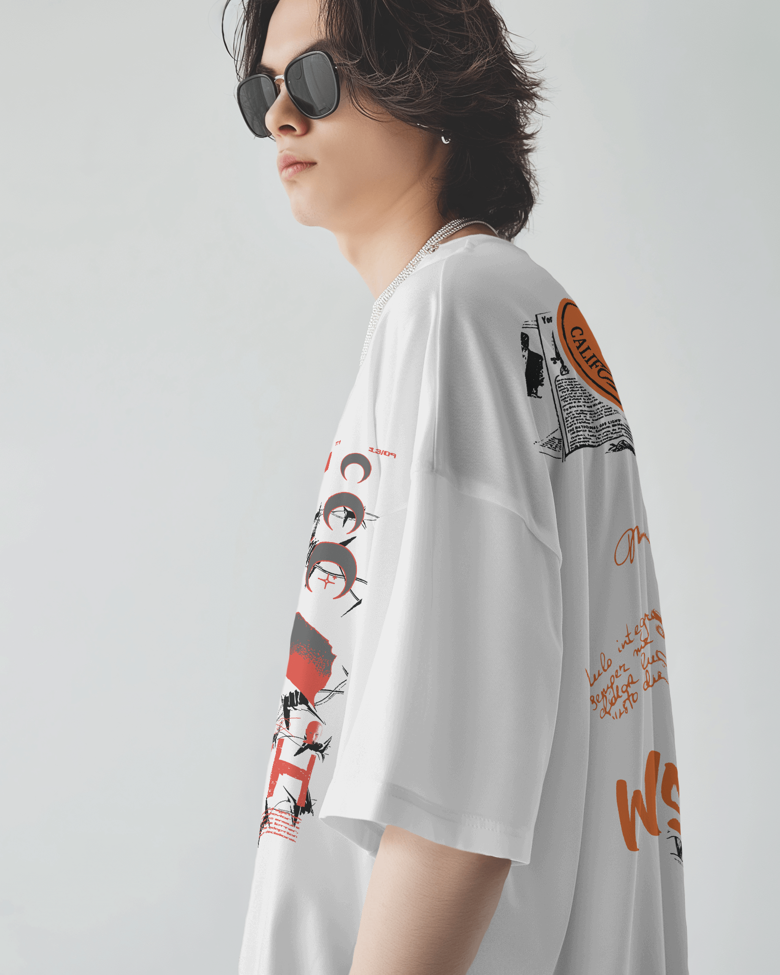 Graphic 'Don't Touch' over sized  T-Shirt