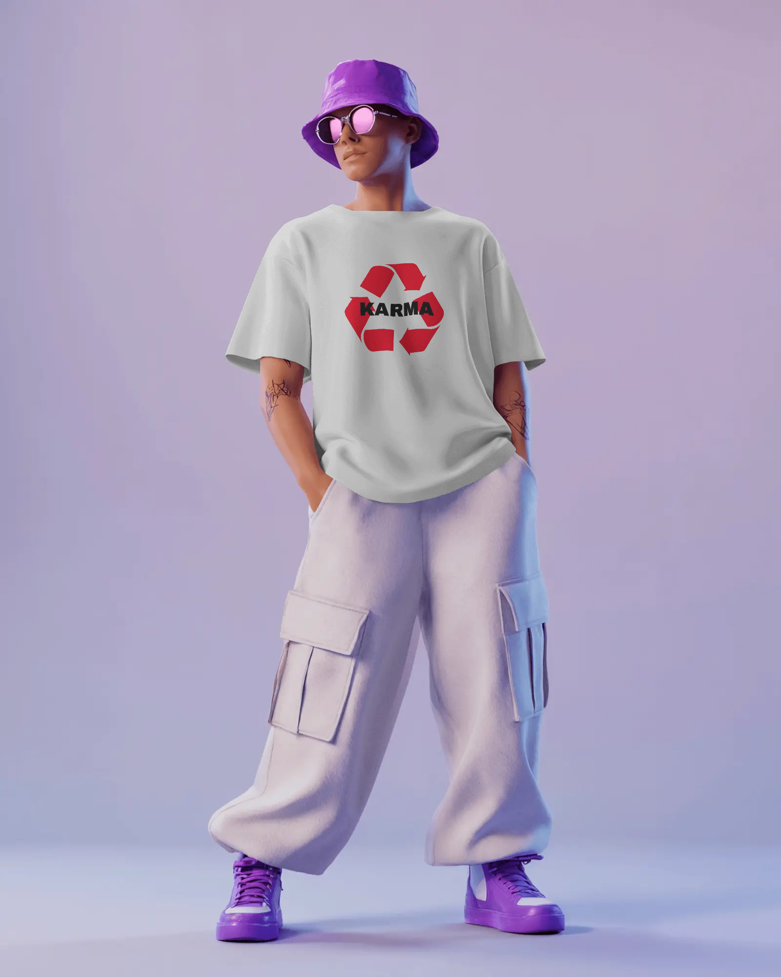 KARMA Recycle Oversize T-shirt