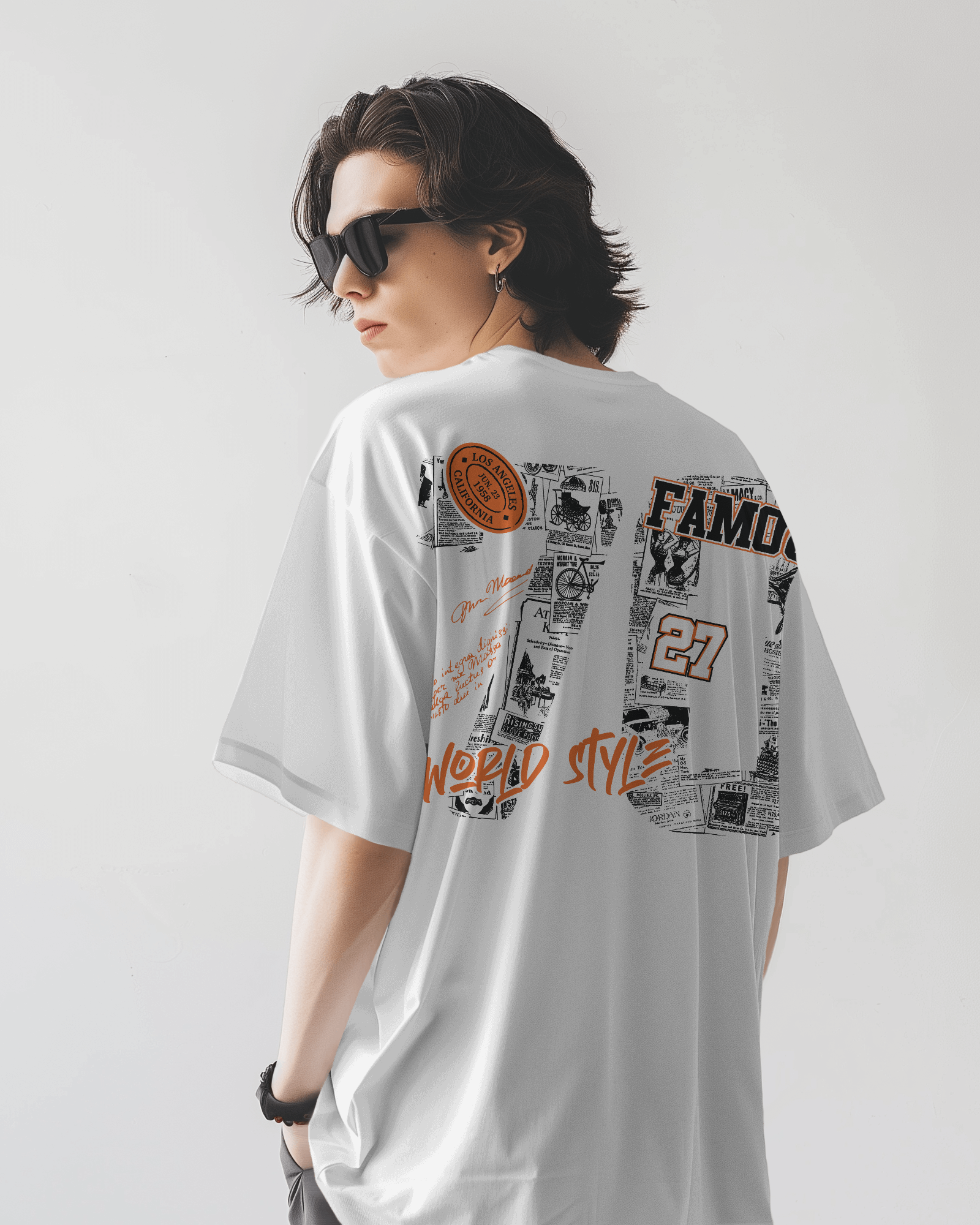 Graphic 'Don't Touch' over sized  T-Shirt