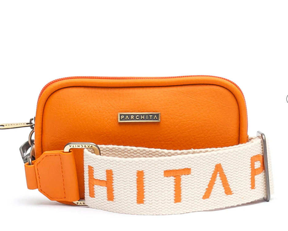 Parchita Orange Crossbody Bag
