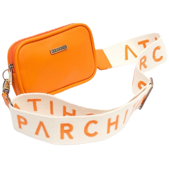 Parchita Orange Crossbody Bag