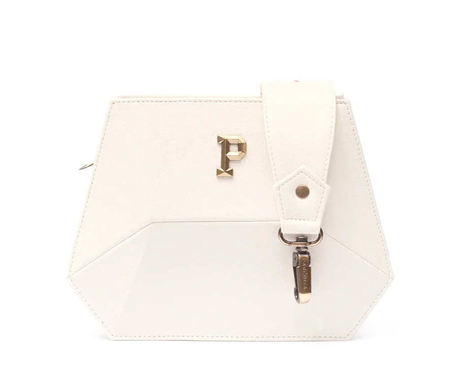 Parchita Simona Elegant White Handbag