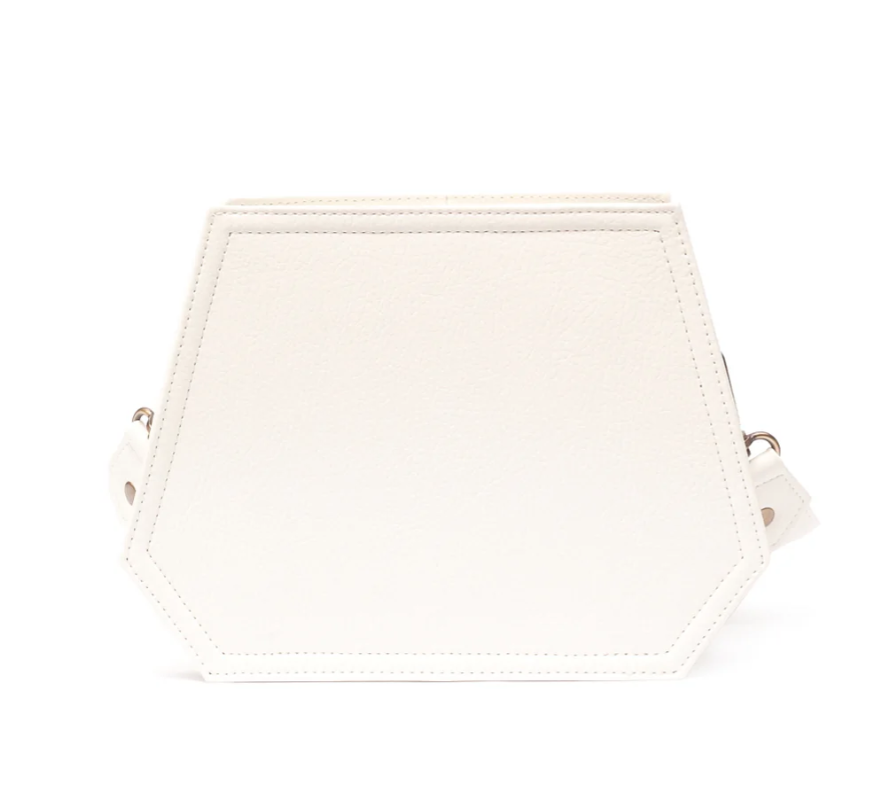 Parchita Simona Elegant White Handbag