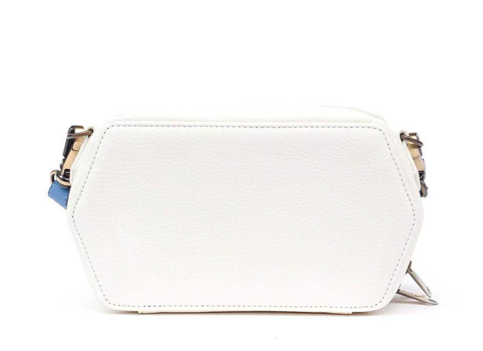Parchita Malibu White Leather Handbag