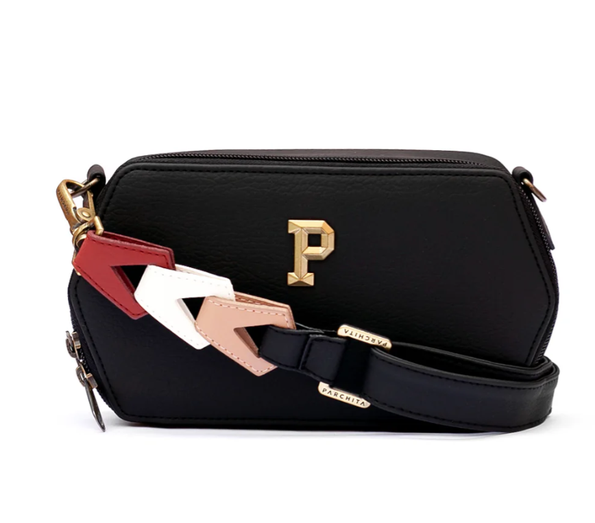Parchita Malibu Black Designer Crossbody Bag