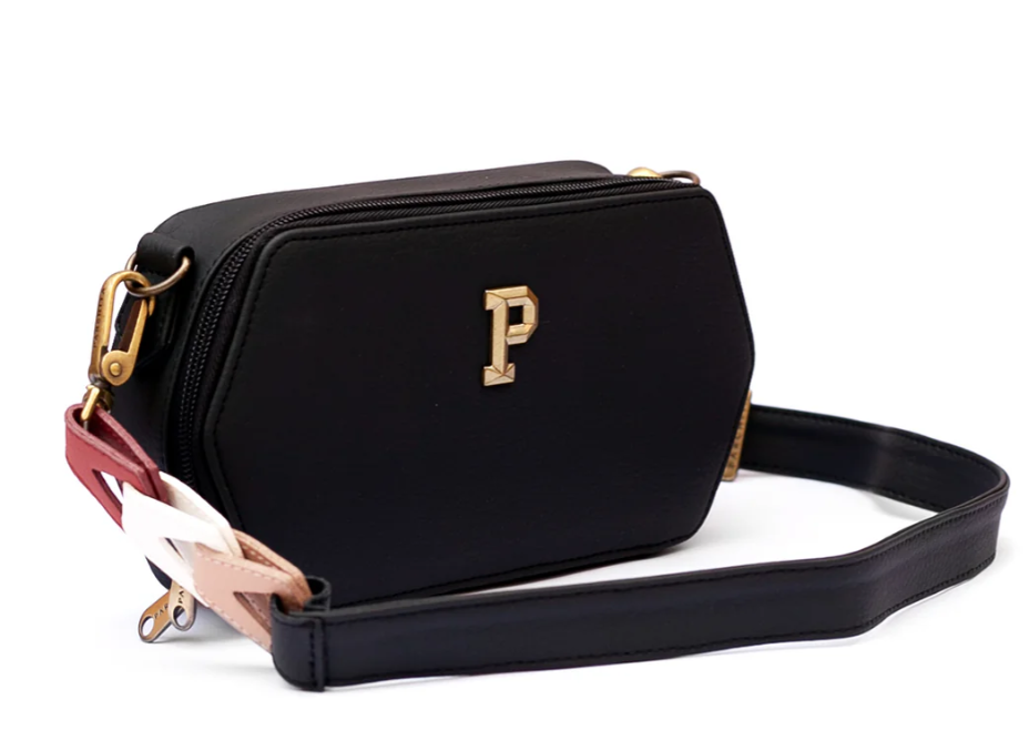 Parchita Malibu Black Designer Crossbody Bag