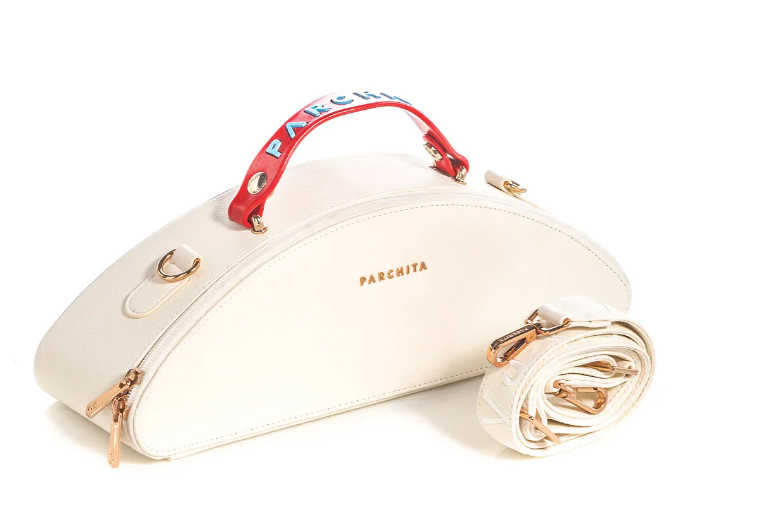 Parchita Chloe Elegant White Handbag
