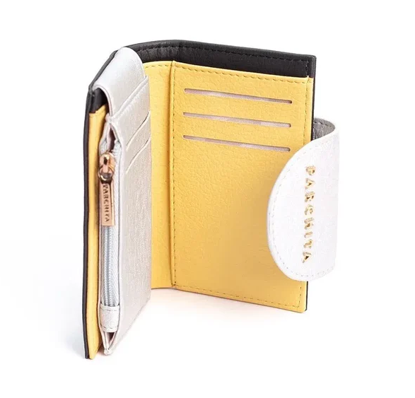 Parchita Carla Black and White Wallet
