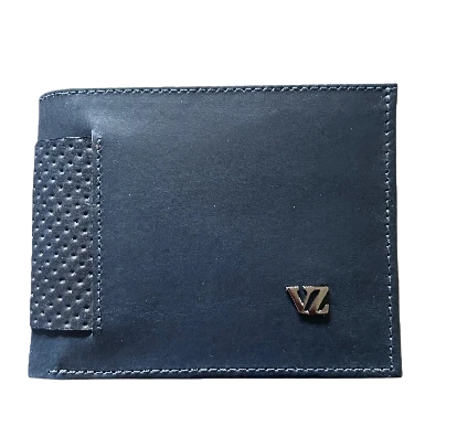 Blue Leather Wallet