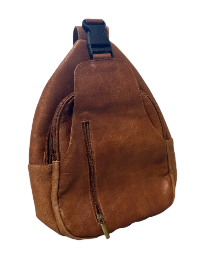Brown Leather Sling Bag