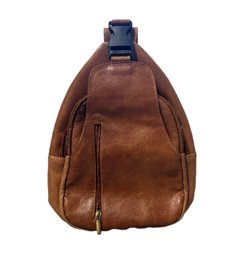 Brown Leather Sling Bag