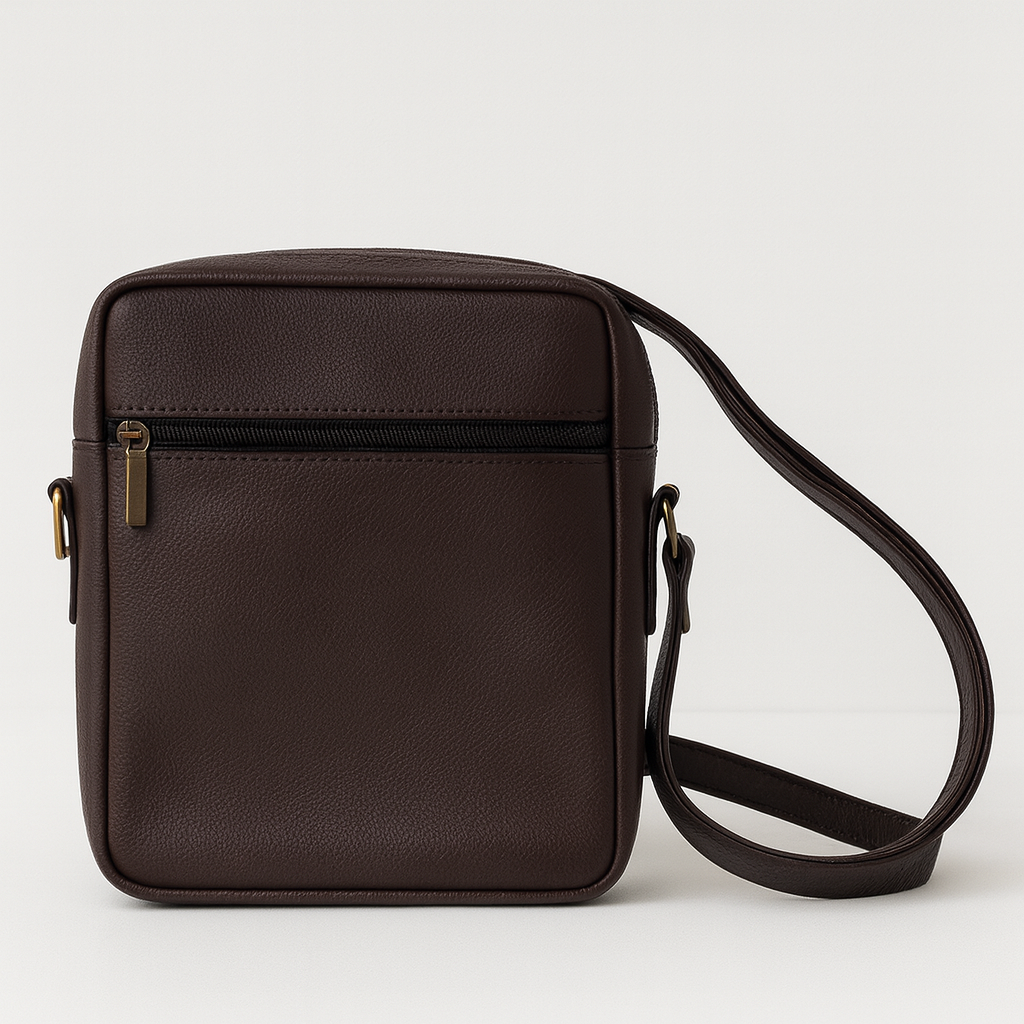 Brown Leather 100% Crossbody Bag