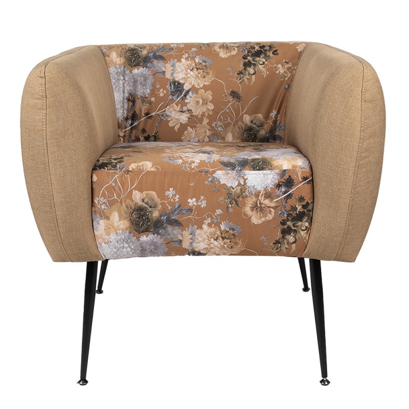 Floral Upholstered Armchair
