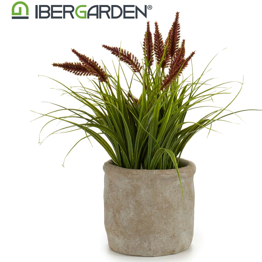 Decorative Artificial Plant in Concrete Pot