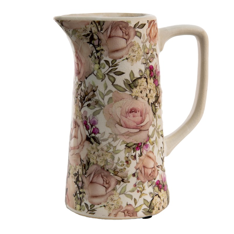 Floral Ceramic Pitcher