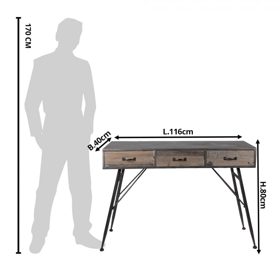 Industrial look Console Table 