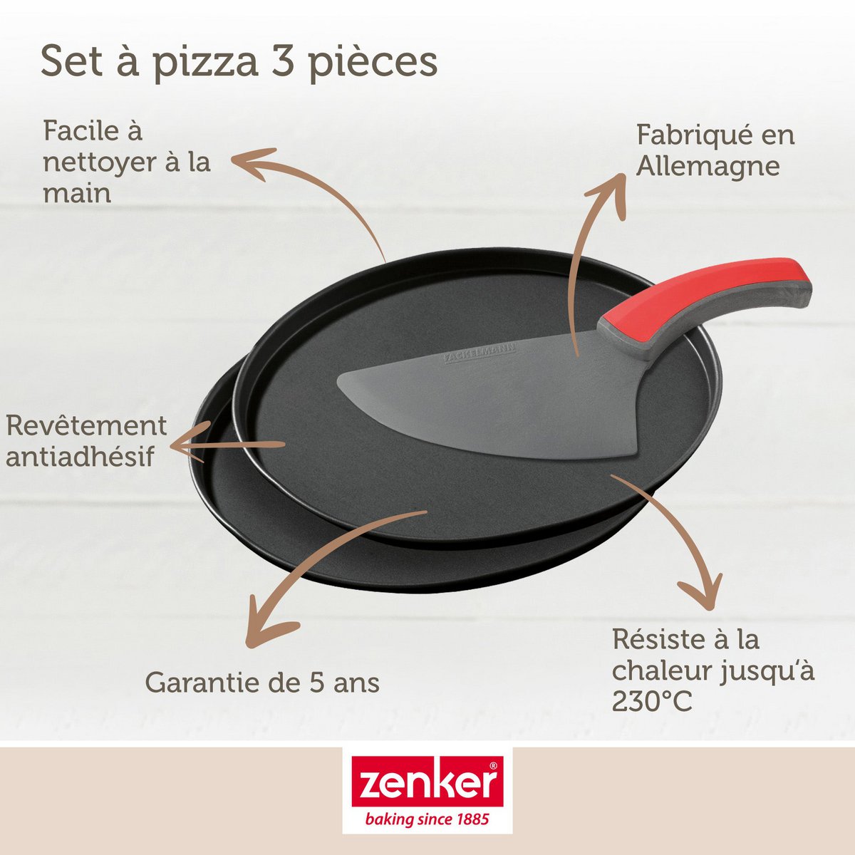 3pc Pizza Baking Set