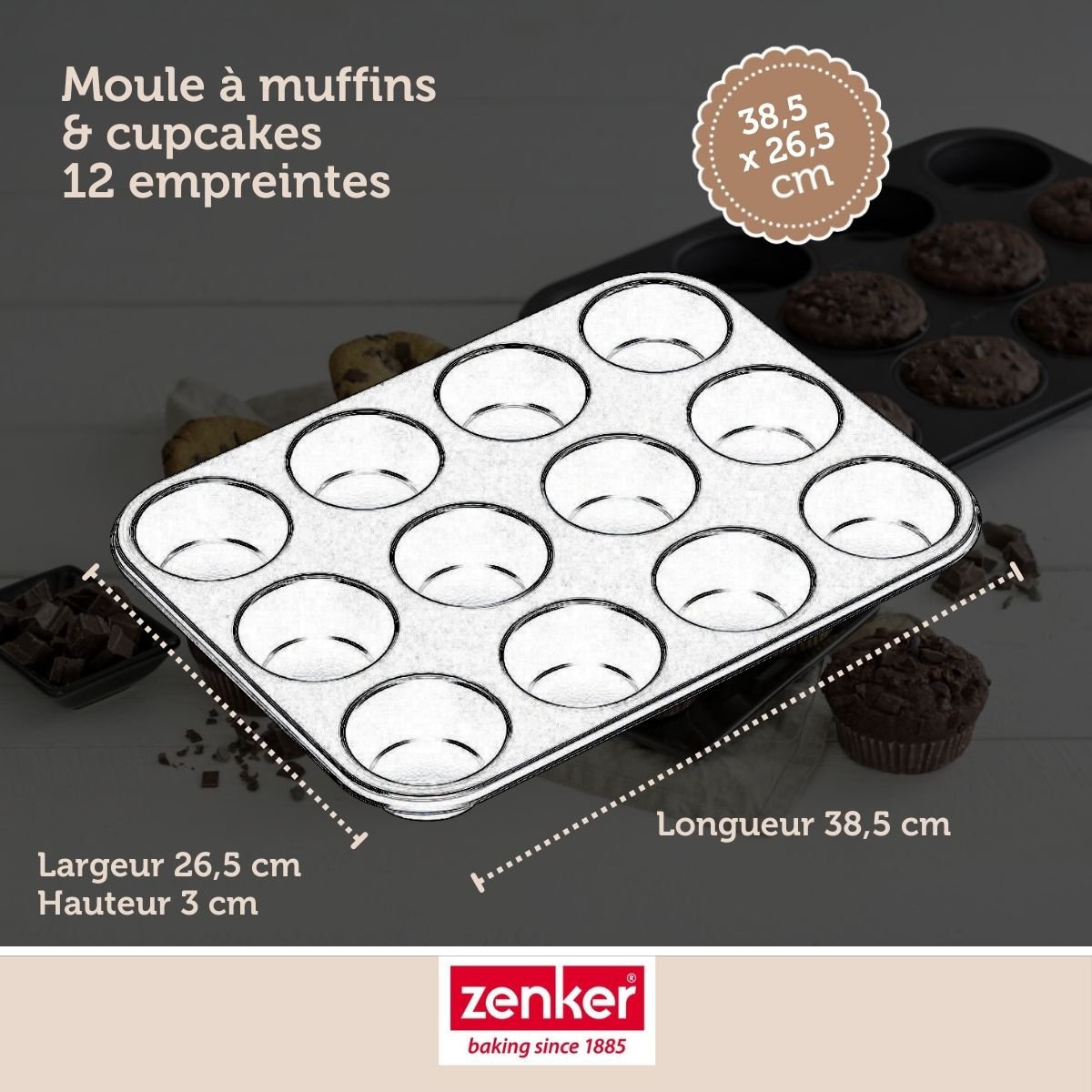 Non Stick Muffin Baking Tray