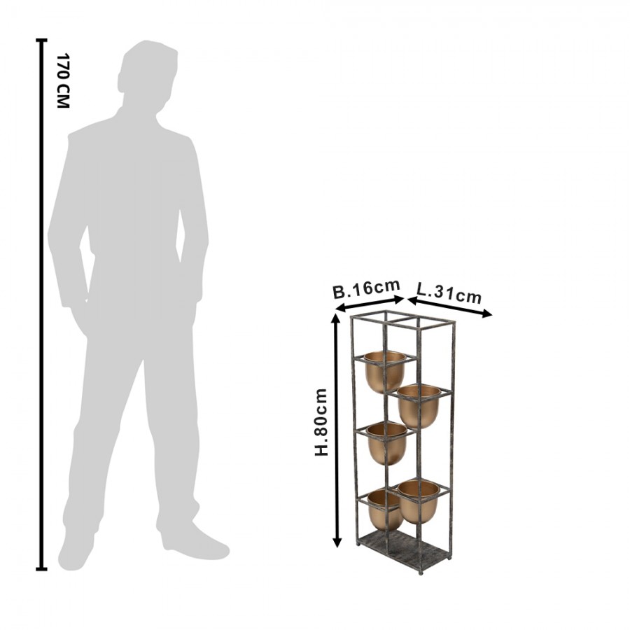 Metal Frame Plant Stand
