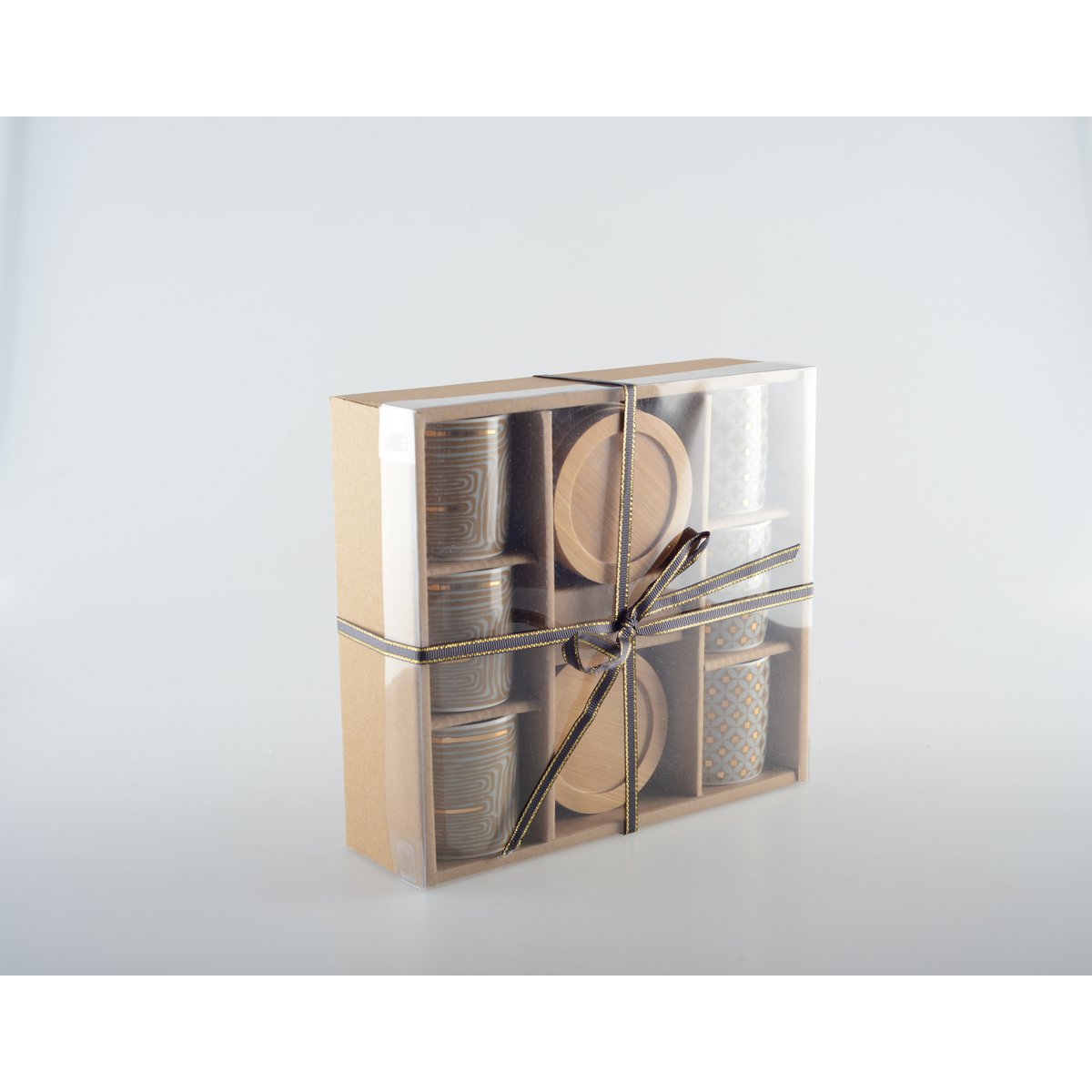 Set of Espresso cups with Coasters