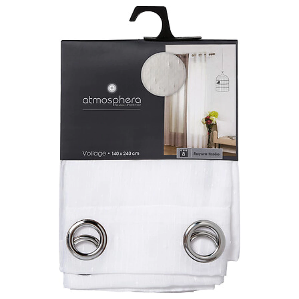 White Sheer Curtain