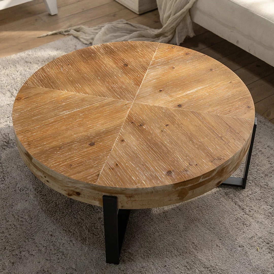Round Wooden Coffee Table