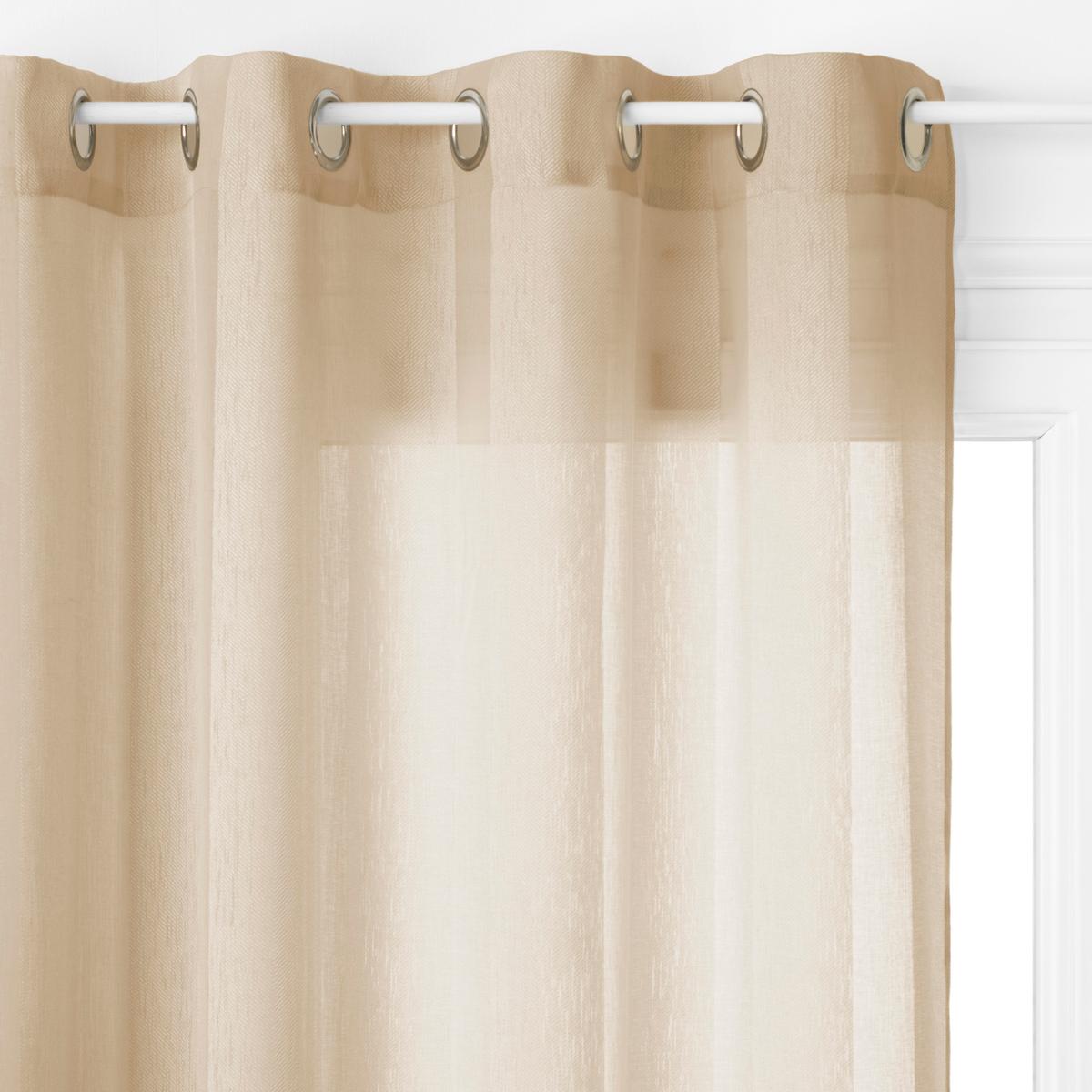 Beige Sheer Curtain