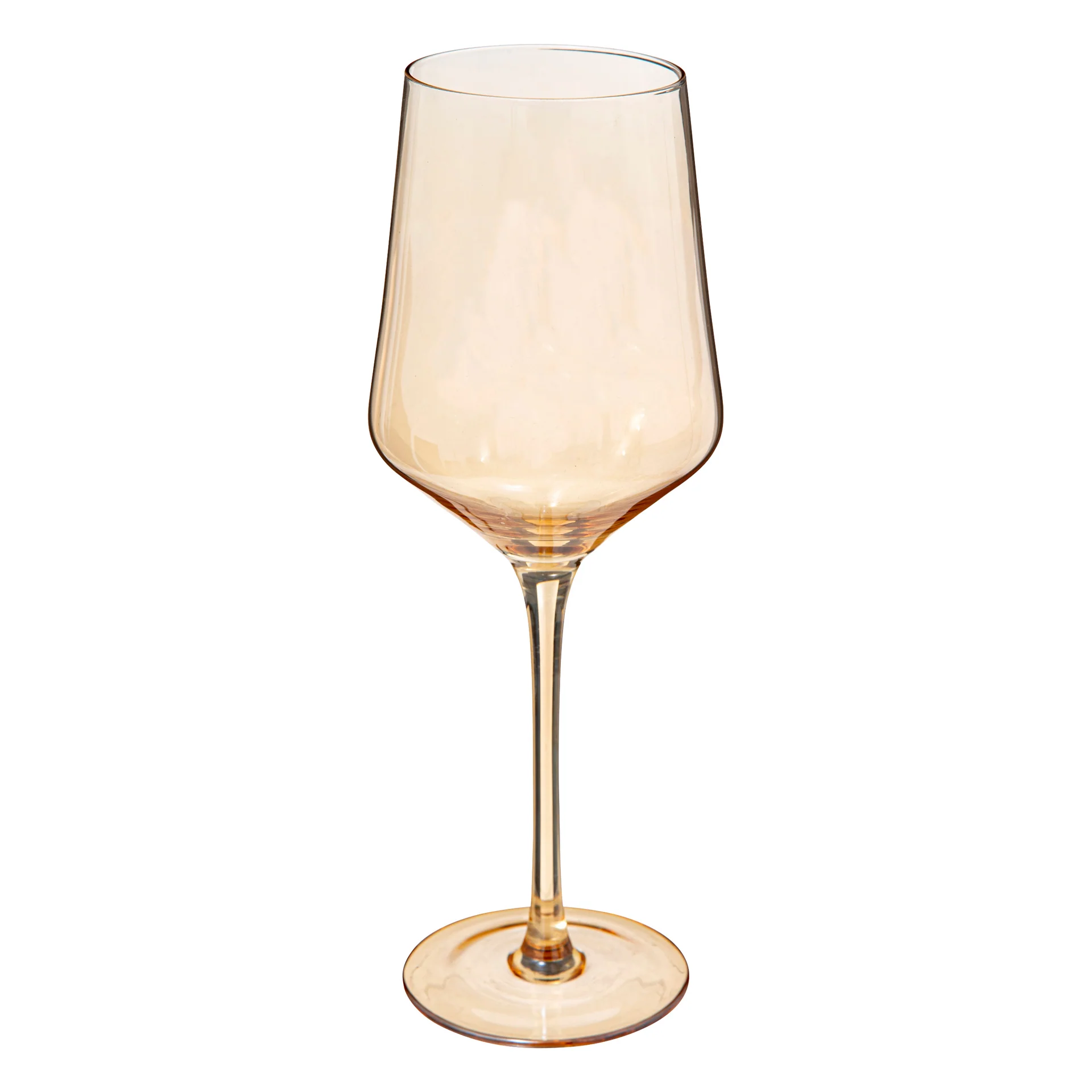 Amber Wine Glasses Set 