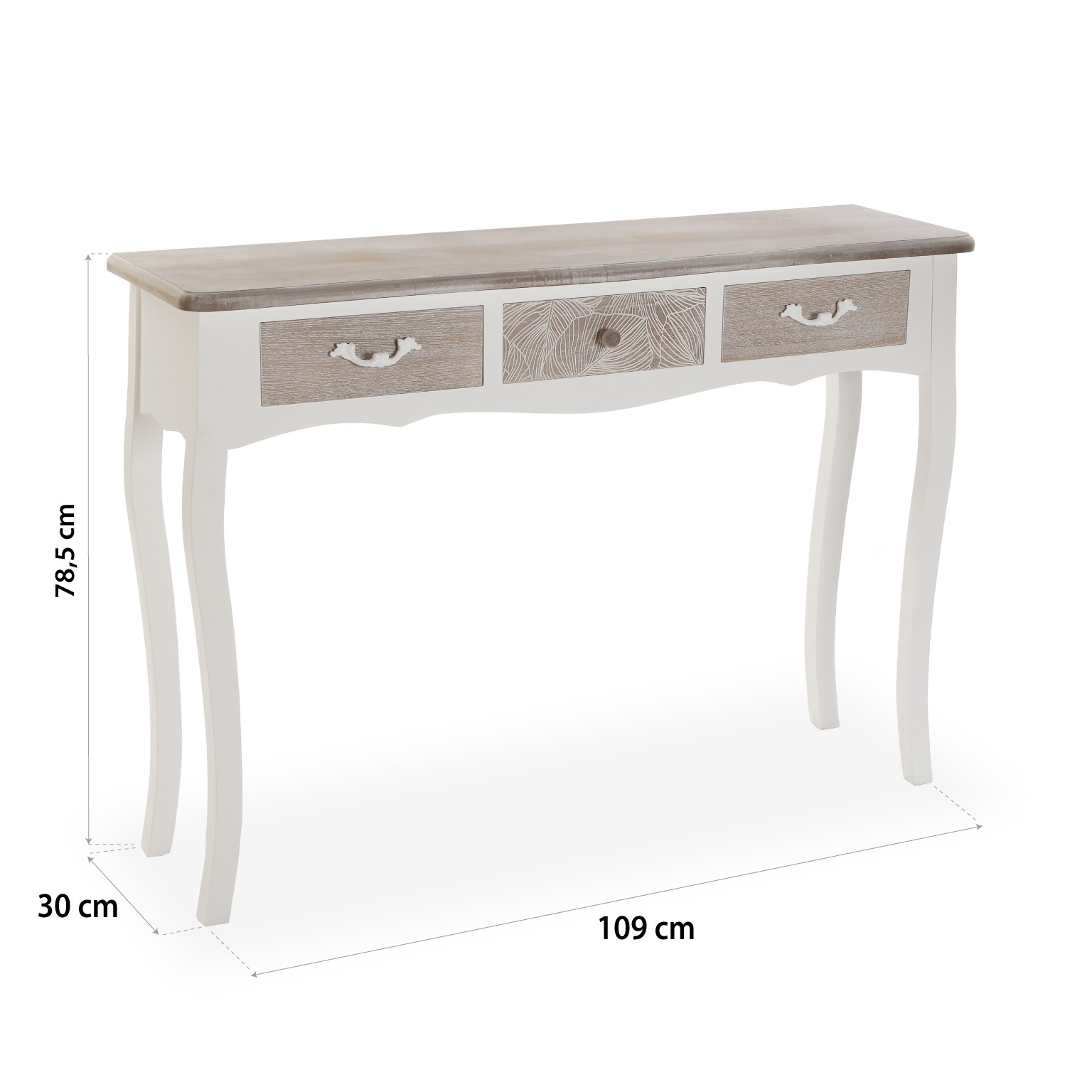 Shabby Chic Wooden Console Table